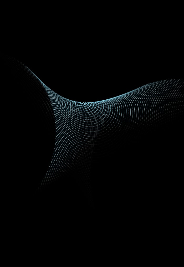 Dark digital wavy pattern representing automated order tracking workflow sequences