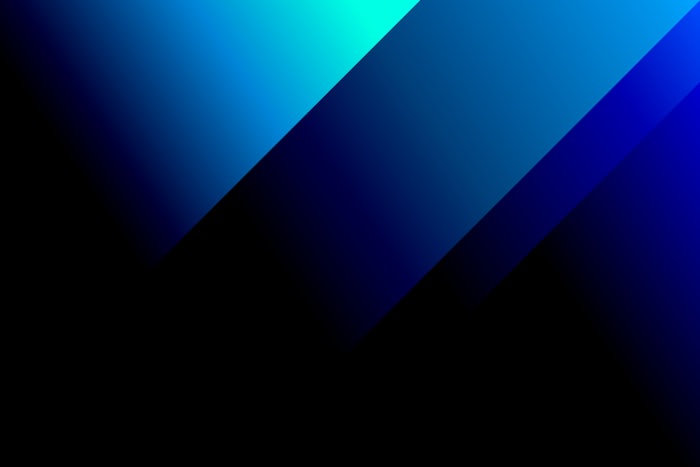 Blue and black digital gradient representing upsell automation logic pipeline
